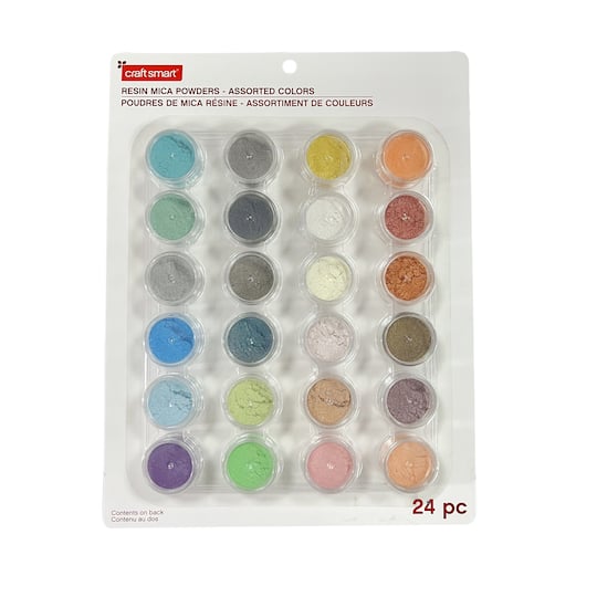 Mixed Color Resin Mica Powders by Craft Smart&#xAE;, 24ct.